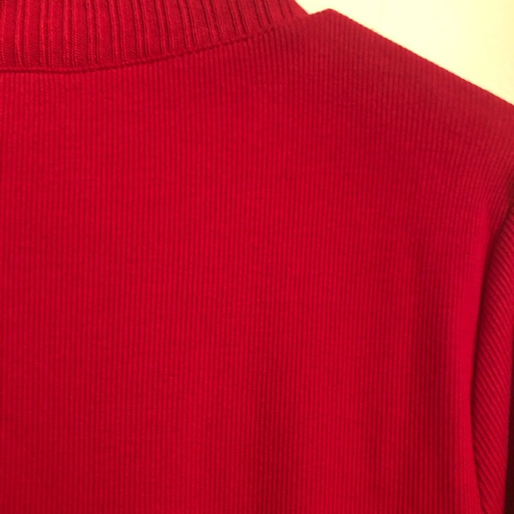 Rafaella Petite Mockneck Crest Button Sweater - Picture 12 of 12